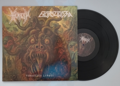 HERESY / EXORCIZPHOBIA - Voracious Lunacy - split LP